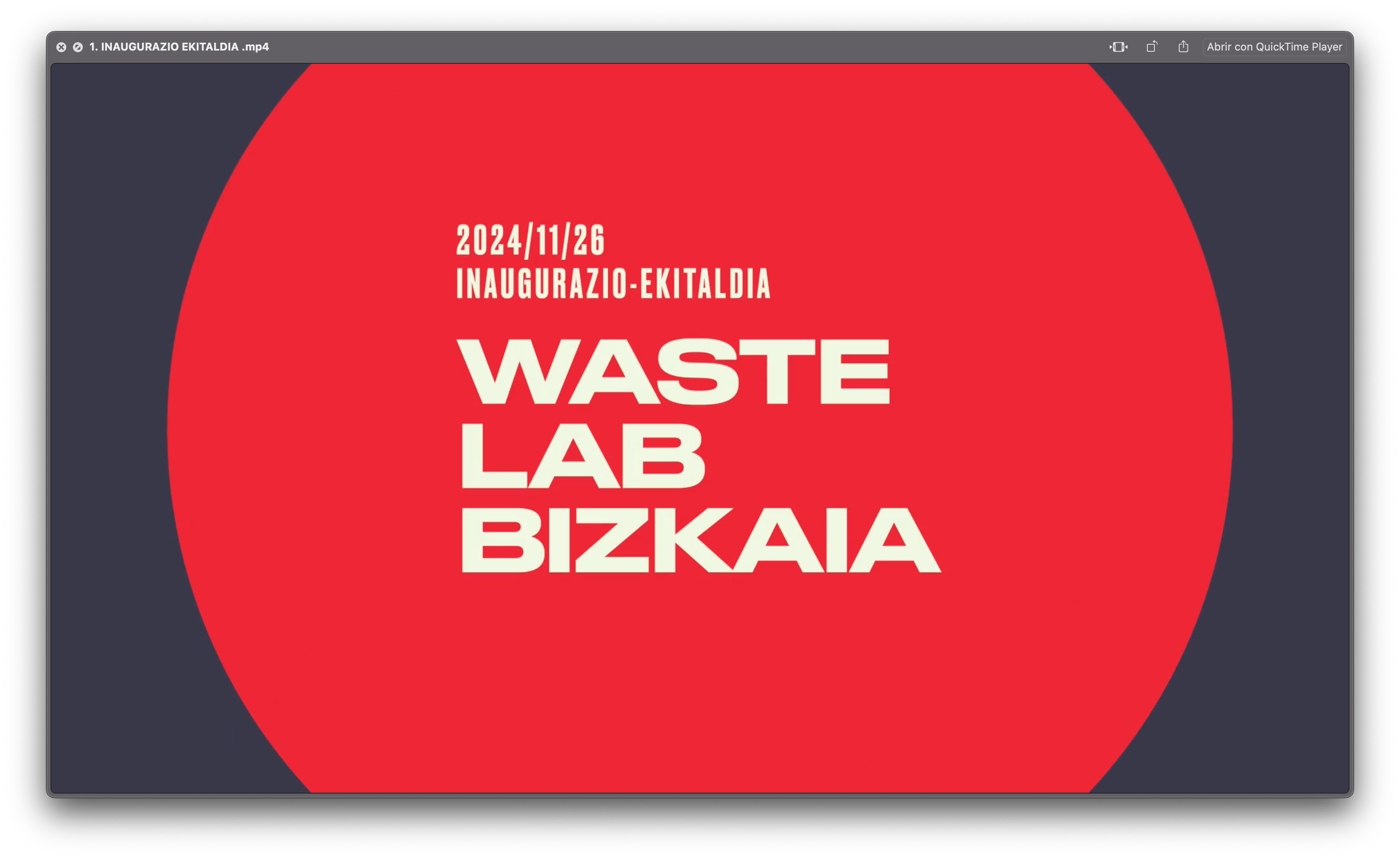 Inaugurazio-ekitaldia Waste Lab Bizkaia